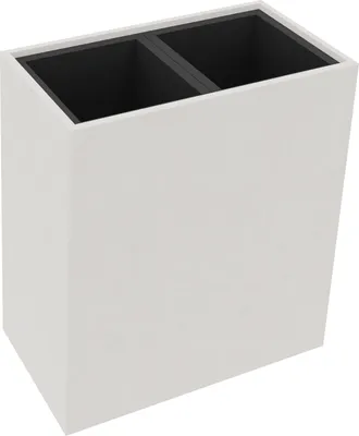Produktbild von Pflanzgefäß 2er hoch B721xT380H800mm Weiß