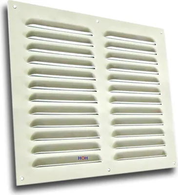Produktbild von Lüftungsgitter LG-3025 W Lamellengitter Alu Weiß 300 x 250mm Zuluft Abluftgitter