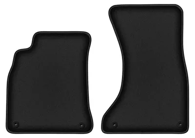 Zdjęcie produktu dla Dywaniki samochodowe welurowe przednie do: Audi A4 B8 (2007-2015, sedan, kombi, avant, allroad) czarne, podgumowane