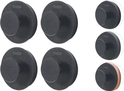 Produktbild von Tiger Urban Handtuchhaken 5cm schwarz Set von 4 Stück