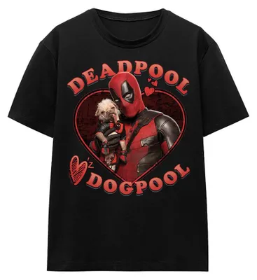 Immagine prodotto di Deadpool & Wolverine - Maglietta da donna "Wade Loves Dogpool" TV34242 (XXL) (Nero)