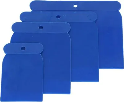 Image de Italko Spatules en plastique, lot de 4 pour mastic automobile