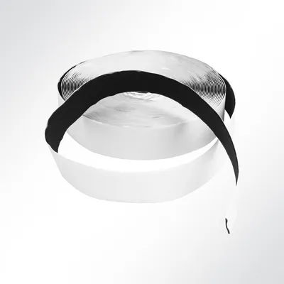 Produktbild von Lysel® Klettband Flauschband selbstklebend Hotmelt Universalkleber schwarz Breite 25mm VE 25 Meter