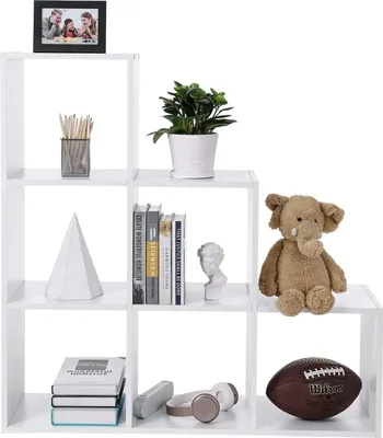 Produktbild von Knihovna bílá 6patrový stojan 97 cm