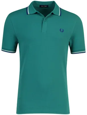 Produktbild von Poloshirt 2-Knopf-Piqué Fred Perry grün 100% Baumwolle