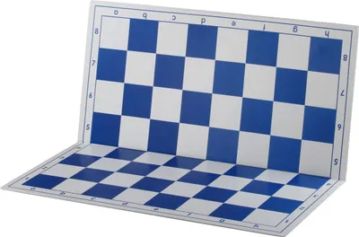 Image de Échiquier pliant en plastique n° 6, blanc et bleu