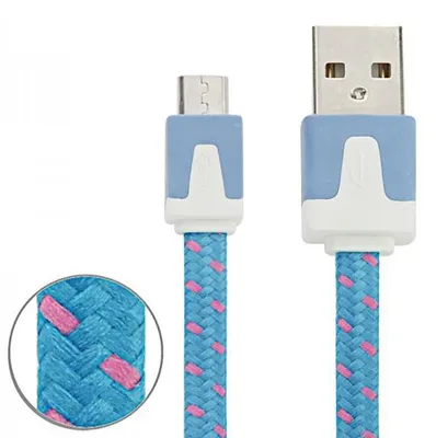 Immagine prodotto di Cavo dati micro USB Cavo di ricarica Colori 2 m per cellulari Tablet Cavo Accessori di ricarica