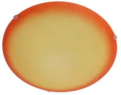 Image de Näve Leuchten plafonnier SOMA avec E27 plafonnier SOMA avec E27 plafonniers - plafonnier en verre "SOMA", plafonnier en métal et verre orange, hauteur 5 cm, Ø 30 cm, douille E27