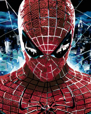 Obrázok produktu pre Zuty - Maľovanie podľa čísel - PORTRÉT SPIDERMAN, 40x50 cm, bez rámu a bez vypnutia plátna