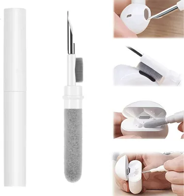 Produktbild von starfix AirPods & Buds Reinigungs-Set 3in1 Bürste + Schwamm + Metallstiftspitze