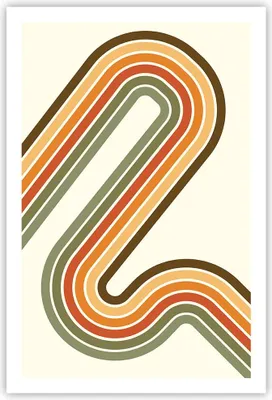 Produktbild von Poster - Poster ohne Rahmen - Abstraktion Weg Gürtel - 61x91,5 cm - Wand Bild - Wanddeko - Wandbilder - Kunstposter - Wandposter - Bilder - Kunstdruck - Wanddekoration - Wandbild - P2XPA61x91-4425