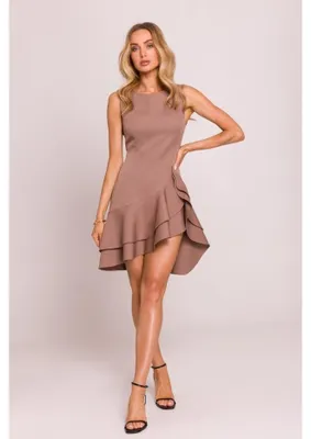 Obrázek produktu pro Made of Emotion Dámské mini šaty Hajdaraga M850 mocca S