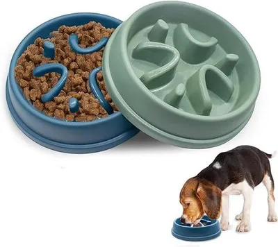 Produktbild von Famanu Anti-Schlucknapf für Hunde und Katzen - 20,7 x 4,6 cm, mit rutschfesten Füßen