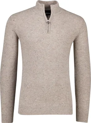 Produktbild von Halb-Reißverschluss Pullover butcher of blue grau Wolle