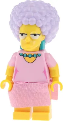 Produktbild von 1x Lego Minifiguren Simpsons Serie 2 Patty Rock Haare 71009 colsim2-12 sim038