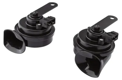 Image de HELLA Fanfare - OE-CONNECT HORN TE26 SET - 12V - 110dB(A) - gamme de fréquence de : 400Hz - gamme de fréquence jusqu'à : 500Hz - grave/aigu - électrique - couleur du boîtier : noir - quantité : 2 - 3FH 012 010-031
