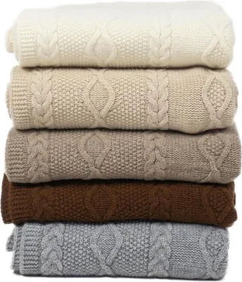 Produktbild von Wolldecke Merino Ava 130x170 - Farbe: Grau