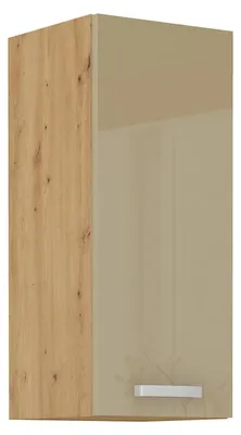 Produktbild von Hängeschrank 30 Eiche Artisan Cappuccino Hochglanz Küchenzeile Küchenblock Küche