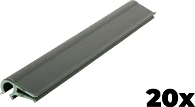 Produktbild von Klips Strend Pro EUROSTANDARD, zur Befestigung von Sichtschutzstreifen 19 cm, Grün, RAL6005, Packung 20 Stk.