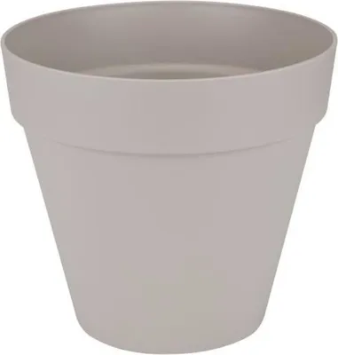 Immagine prodotto di elho® Fioriera a soppalco Urban 40 grigio tenue con rotelle Ø 39 cm - plastica
