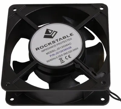 Immagine prodotto di Ventola Rockstable da 120 mm, ventola di raffreddamento, 112 m³/h, nero, 1 pezzo(i), 610 g
