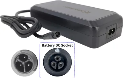 Zdjęcie produktu dla PowerSmart 42 V 2 A IMP 3-pin 8,0 mm okrągła ładowarka do roweru elektrycznego Carrera Impel 1 – 36 V (IMP 3-pin) akumulator Hyena