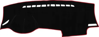 Produktbild von Armaturenbrett Abdeckung Auto Armaturenbrett-Teppichmatte Rutschfest für Volkswagen Golf 7 2013-2018 Polyester Schwarz Rot