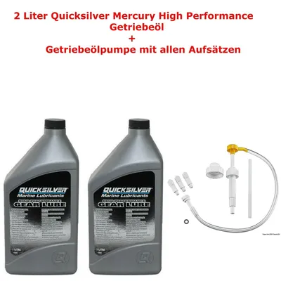 Produktbild von 2 Liter Quicksilver Getriebeöl Z-Antrieb High Performance Pumpe OMC Antriebe