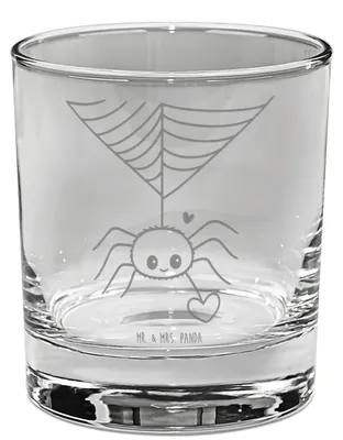 Produktbild von Mr. & Mrs. Panda Tumbler Spinne Agathe Liebe - Transparent - Geschenk, Liebesbeweis, Glas, für Gin, Longdrinkglas, Liebesgeschenk, Trinkglas, Cocktailglas, Verliebt