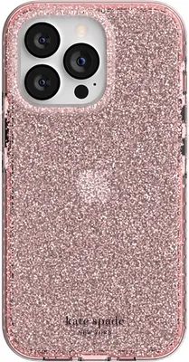 Produktbild von Kate Spade, iPhone 13 Pro Cover Glitter Glitter Translucent Range Magsafe-kompatibel, Rosa