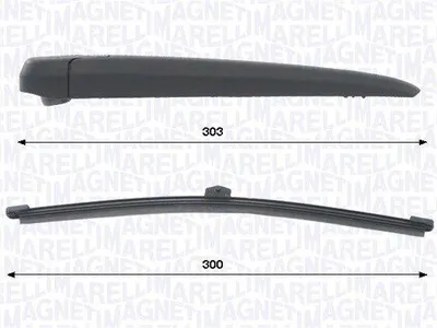 Produktbild von MAGNETI MARELLI 000723180463 Wischarm-Satz Hinten 300mm passend für MERCEDES-BENZ GLC (X253)