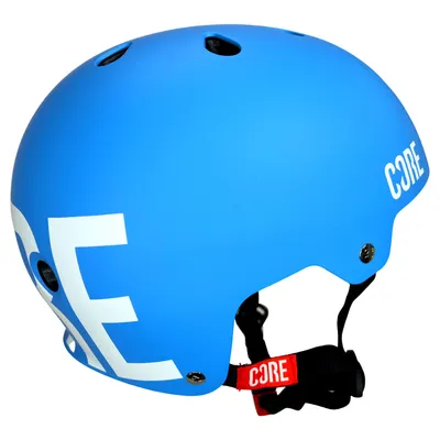 Produktbild von Core Street Stunt-Scooter Skate Dirt Helm Blau/Logo Weiß XS/S (48-54cm)