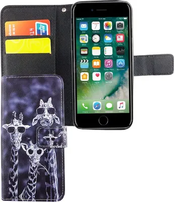 Produktbild von Handyhülle Tasche für Handy Apple iPhone 6 / 6s 3 Giraffen