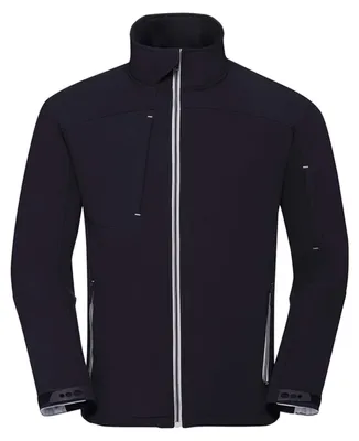 Image de Russell - Veste softshell pour hommes FK3061 (3XL) (bleu foncé)