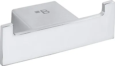 Produktbild von BIA Doppelkleiderhaken Messing Chrom 80x28x39 mm für Bad & Küche >> zum Bohren