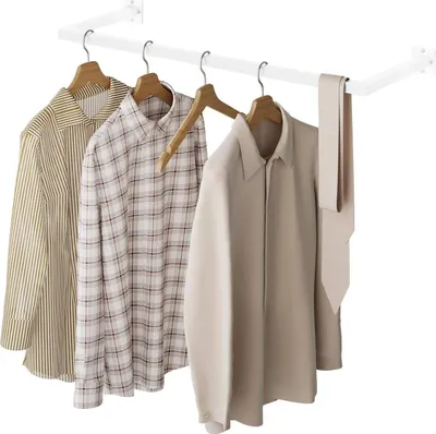 Produktbild von EUGAD Kleiderstange Wandmontage, Garderobe Rohr industrial, für Flur Küche Wohnzimmer Badezimmer, 94 cm