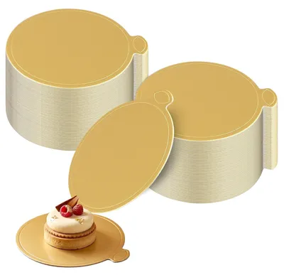 Image de Supports ronds pour gâteaux, diamètre 9 cm, 300 pièces, en carton, pour gâteaux et pâtisseries
