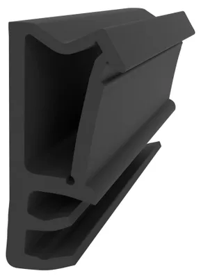 Produktbild von Flügelfalzdichtung für Holzfenster – Schwarz - 8 Meter - 12 mm Falzhöhe - 4-5 mm Nutbreite - Fensterdichtungen Holzfenster - Fenster Dichtung