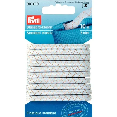 Produktbild von Prym Standard-Elastic weiß 5 mm 10 m Gummiband  