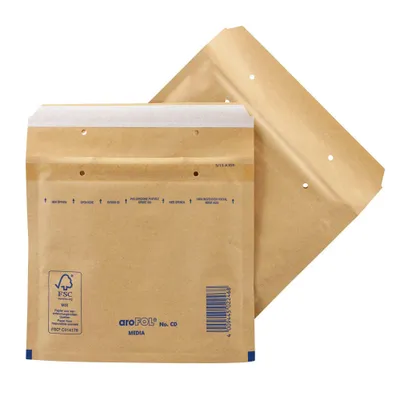 Produktbild von Luftpolstertasche braun 200x175 AROFOL 2FVAF000073 CD/DVD