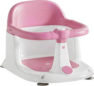 Produktbild von Baby Badesitz - Sitzhilfe für Badewanne - Ab 6 Monaten - Rutschfest - 4 Saugnäpfe - Stabile Unterstützung - Rosa