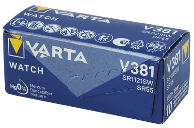 Immagine prodotto di Batteria Varta a bottone all'ossido d'argento -Poliuretano10 pezzi - V301-V399