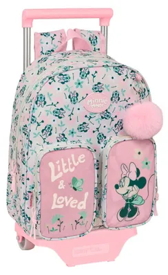Produktbild von Safta Minnie Mouse Minty 10l 28x34x10 Cm Rucksack Mit Rollen Rosa  Kinder Rosa One Size