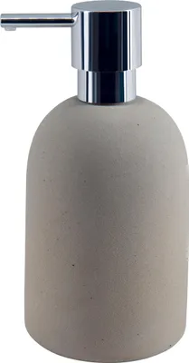 Produktbild von Spirella Seifenspender "Gemma" mit Edelstahlpumpe Flüssigseifen-Spender Porzellan 500ml Langliebig und Robust Beige