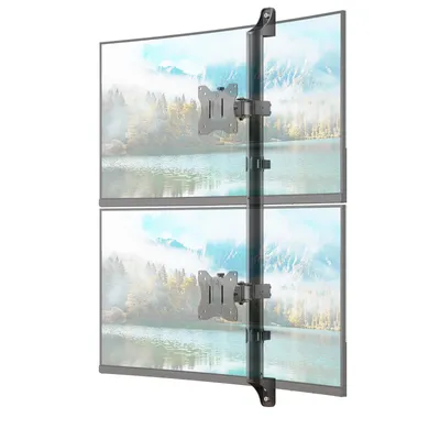 Produktbild von Dual Monitor Wandhalterung 17-32 Zoll, VESA 75/100, bis 9 kg pro Arm, höhenverstellbar mit Schwenk- und Neigefunktion