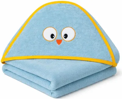 Produktbild von Egeria Kinder Kapuzentuch - Eule 70 x 100 cm hellblau Eule, hellblau