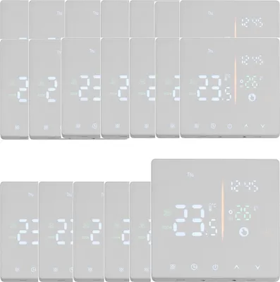 Produktbild von 20x Digital Thermostat Raumthermostat fuer 3A Warmwasserbereitung Fussbodenheizung,2 Modus,NTC-Induktion,LCD Programmierbare Raumthermostat Innenthermometer