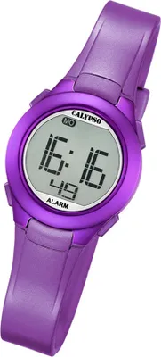 Produktbild von Calypso Damen Uhr Digital K5677/2 Kunststoff PUR Armbanduhr lila UK5677/2