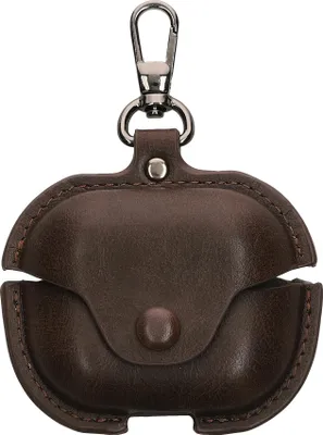 Produktbild von kwmobile Kunstleder Hülle kompatibel mit Samsung Galaxy Buds 3 / Galaxy Buds 3 Pro - Schutzhülle Etui Case Cover in Dunkelbraun