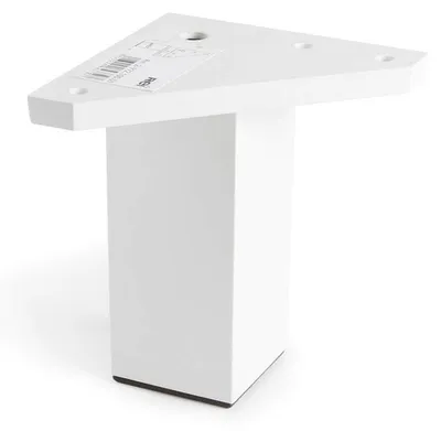 Obrázok produktu pre Hranatá rohová noha, model 972, z ABS plastu, 42 × 42 × 100 mm, biela
